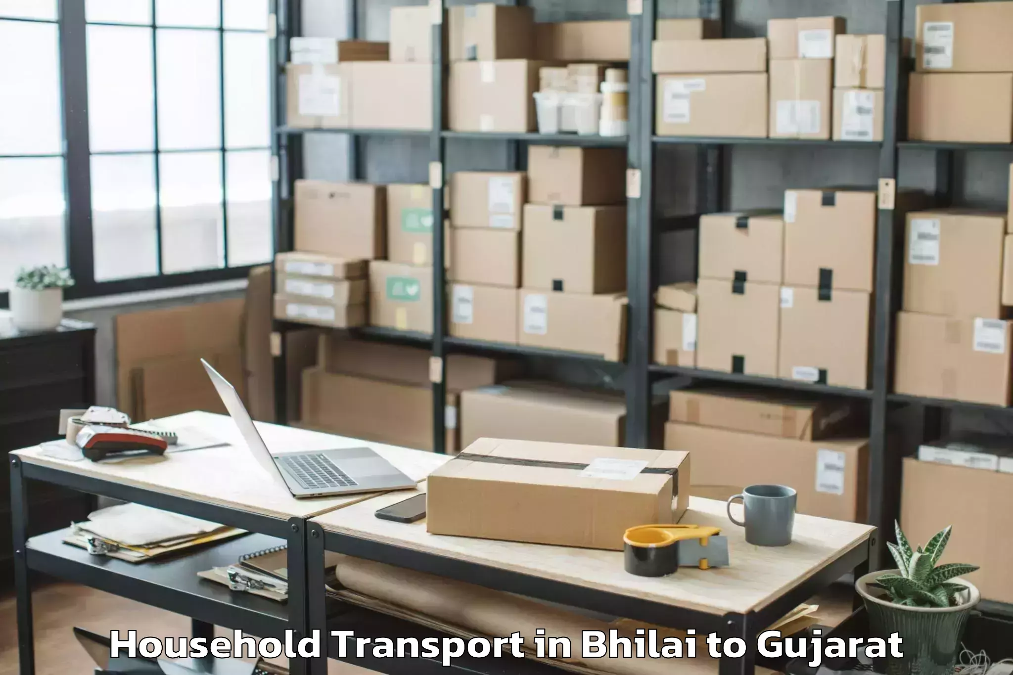 Book Bhilai to Sihor Household Transport Online